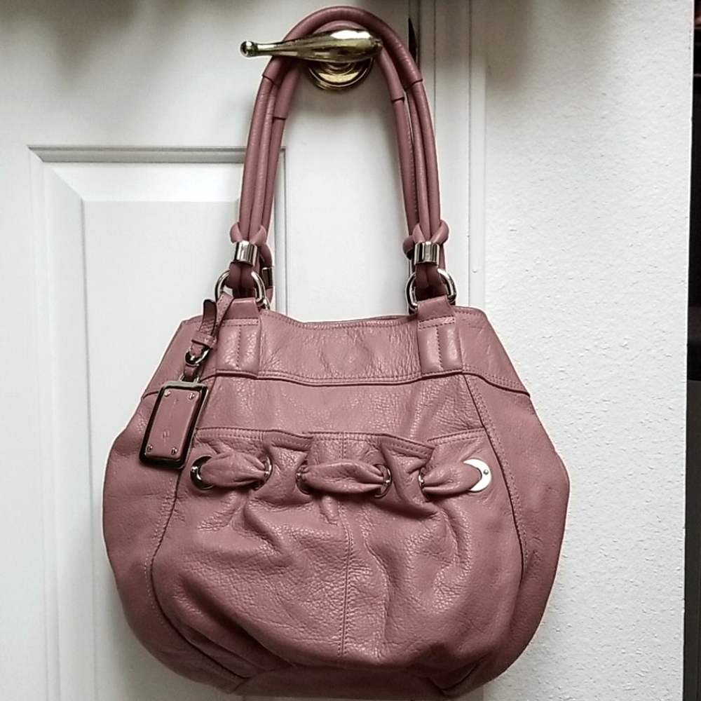 [LIKE NEW] B MAKOWSKY dusty rose pink leather purse